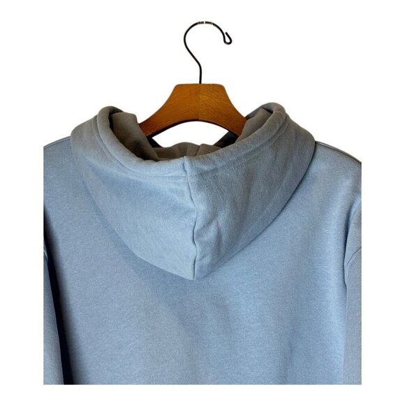 The North Face Sweatshirt Women Medium Steel Blue Evolution Hi Low Hoodie NWT - Picture 5 of 15